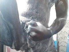 Masturbating
