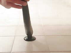 Timmyboy makes 50cm dildo disappear in bathroom