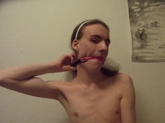 Ball-Gagged Ass Fucking Injection and Getting Off + Jizz Tonguing