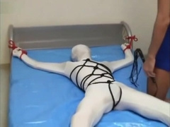 White Zentai Bondage & Spanking (Original)