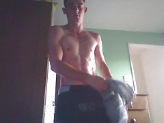 Fit English Chav Shows Me His Fat Cock on Webcam