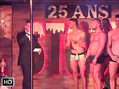 Muscle, gay bar, hand-job