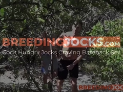 Scott DeMarco slides into Owen Powers asshole in secluded shore