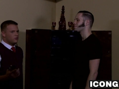 Brandon Wilde and Wolf Hudson enjoying in hardcore sex