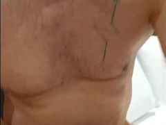 solo in the motel Dublin motel bedroom. meaty and rigid as pink cigar knob tugging