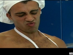 Watch Jizzed-Up Homosexual Get Pounded by a Big Dick & Blow His Load