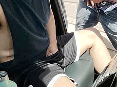 nutting in public alley