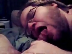 Cute bear sucking