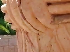 Naked guy walking around at Sun City, South Africa