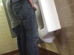 Spy men at urinal IX