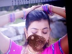 kajal hot spit cum shot