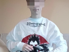 stud guzzles jizz from a used protection