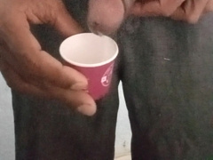 Good-Sized wood onanism jizz shot