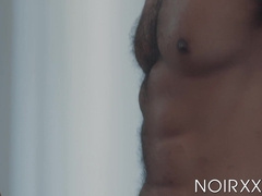 Tasty DeAngelo Jackson and I devour each other with our mouths and work our cocks int