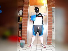 leftover gunge paw in cycling gear