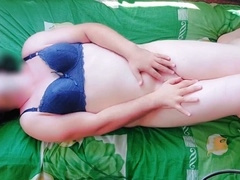 Naughty young blonde shemale with a huge ass booty indulges in a sizzling solo session, seductively leaning down