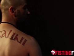 Muscular Draven Torres takes a flogging hard and fast and wants more