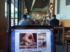Bearded Bro Public Jerk Off in A Coffee Shop 12