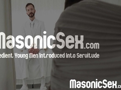 Apprentice Ethan Tate got his mouth and ass fucked hard