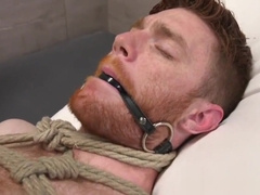 Bound hunk rimmed until cumshot