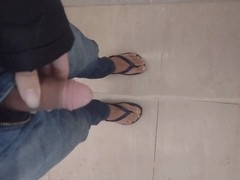 Pissing, desperate piss, pee in mouth