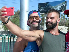 3 Testosterone total Beardy guys Ramming Each Other - Drake Masters, Carlos Lindo, Max Duro