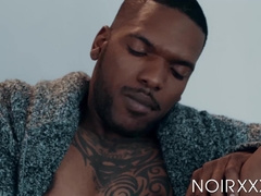 Kinky and horny jock Aaron Reese masturbates in kinky solo