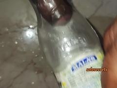 Heterosexual Desi Fellow Find Peace In Water bottel Fuckhole