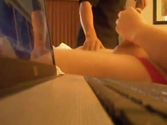 Guest room Service Catches a Str8 Dad