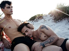 Shameless Levi Karter gets fucked on the beach