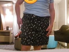 Trying on my bra and panty collection
