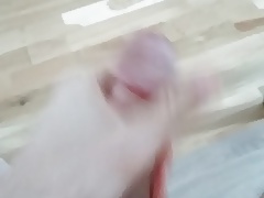 Twink empty his cum filled balls