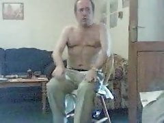 Uncut daddy stripping