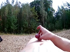 Cumming in the woods