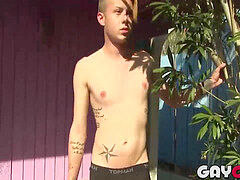 2 beautiful first-timer twink Skylar and Tristan enjoy in oral sex