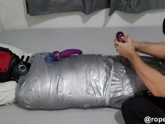 mummified slave gets ruined orgasm