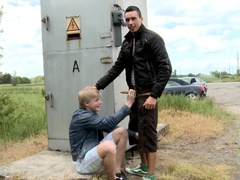 Two horny guys have a blast in this steamy gay romp