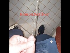 Master Ramon pisses in the shower, very hot