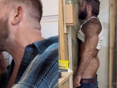 Steamy gloryhole action with hunks and passionate blowjobs