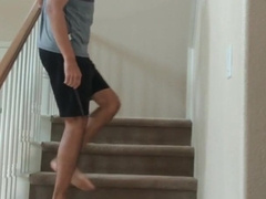 Hey jaw-dropping! Latino blows humungous stream joyfully