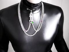 Smoking Tease WIth Pal Mall Slim In CBT & Plug.