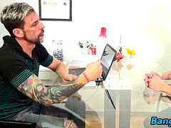 Twinkie rammed rock hard after a superb suck off until facialed