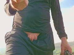 Stroll with erect and flaccid penises