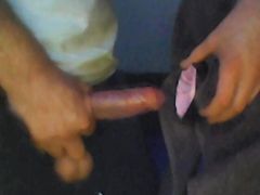 Hairy Dick Homemade Fleshlight-Toy Fucking With Rings On Balls And Dick