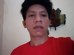 Handsome guy is shaking his dick alone