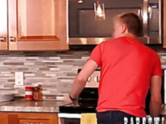 Skinny twinks exchange blowjobs before having raw sex