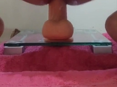 Jizzing while Railing Phat Faux-Cock