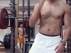 Mexican thug dancing in the gym