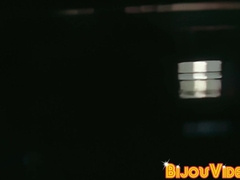 Bum chum Jerome pamper in outdoor stiffy blowing sesh with his playmate