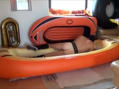 Schlauchboot Wichsen